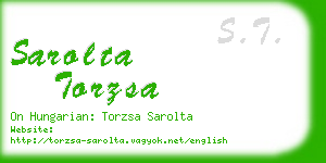 sarolta torzsa business card